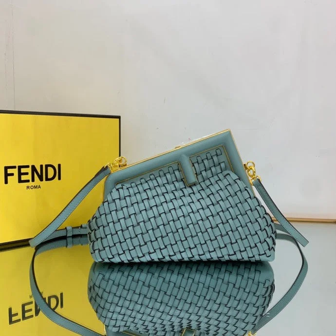 Fendi tote bags with a double - handle and shoulder - strap option for versatile carryingWF - Fendi Bags - 227