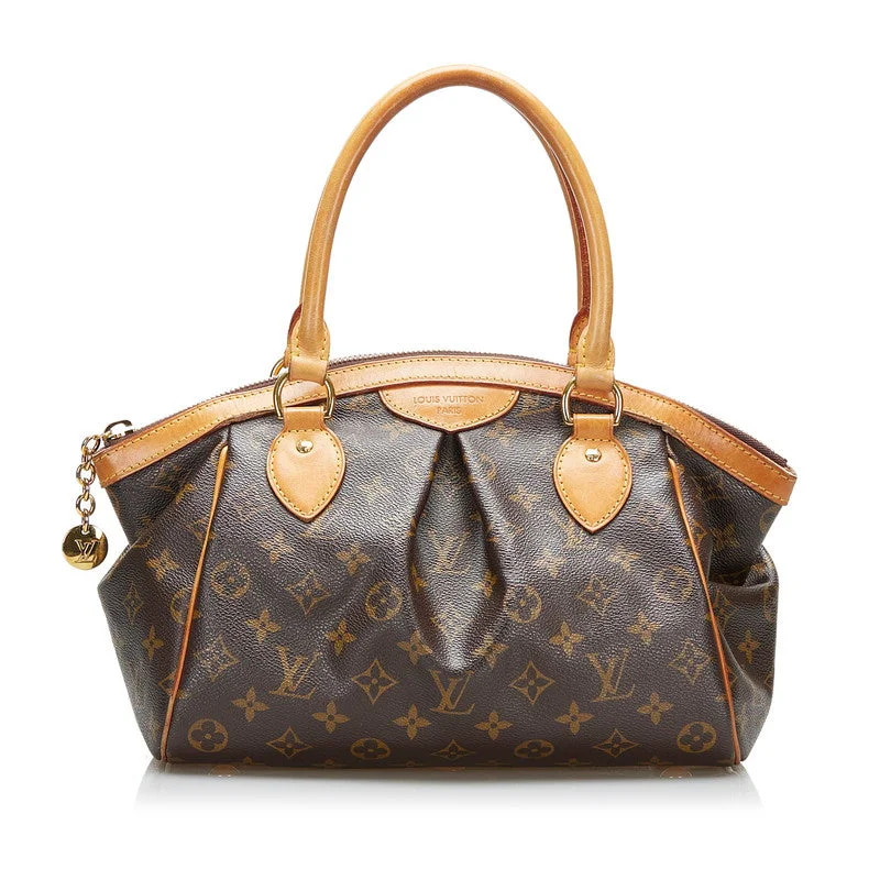 Louis Vuitton Twist bags with a snakeskin - effect panel for a bold lookLouis Vuitton Monograms M40143 Handbag Leather Brown