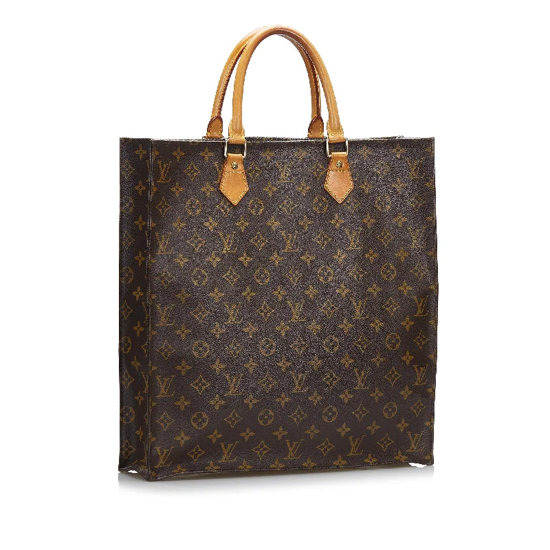 Ladies Louis Vuitton shoulder bags with a magnetic - closure flap for easeLouis Vuitton Monogram Sac Plat (DORyox)