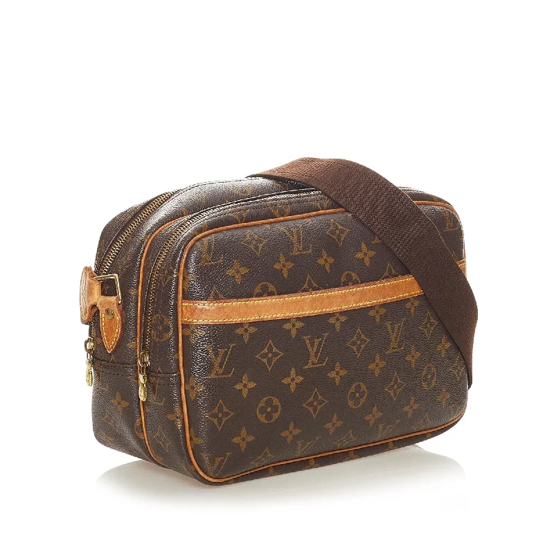 Louis Vuitton bags with a front - zip pocket for small items like keysLouis Vuitton Monogram Reporter PM (27341)