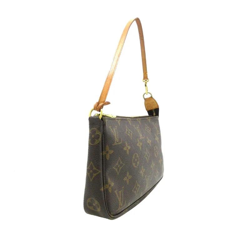 Louis Vuitton handbags with a patent - leather finish for a shiny lookLouis Vuitton Monogram Pochette Accessoires (ZQwrEO)