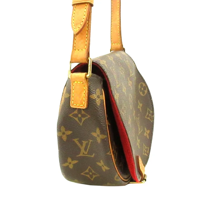 Louis Vuitton bags with a detachable mobile phone holder for convenienceLouis Vuitton Monogram Sac Tambourine 35022)