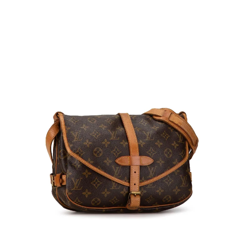 Louis Vuitton Alma bags with a leather - wrapped handle for a luxurious feelLouis Vuitton Monogram Saumur 30 (AhTBq3)