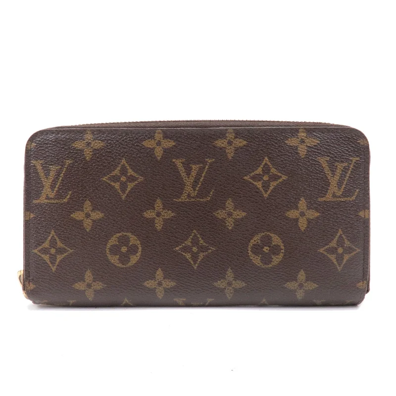 Louis Vuitton tote bags with a printed LV logo on the front for brand visibilityLouis Vuitton Monogram Zippy Wallet Zip Round Long Wallet M60017