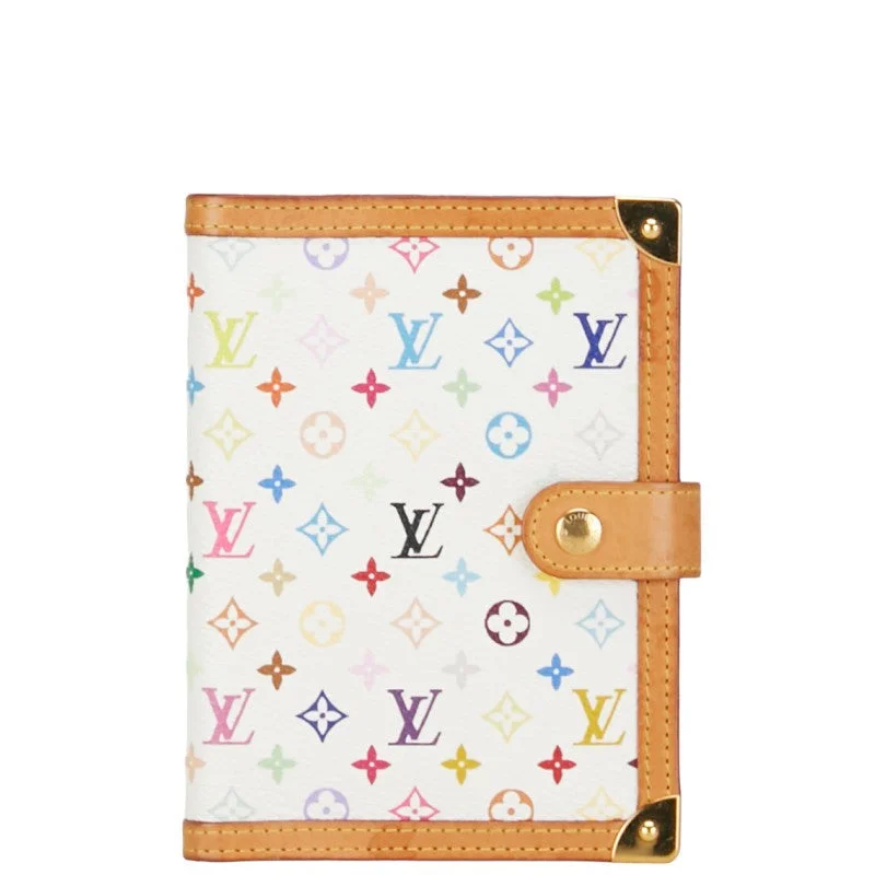 Ladies Louis Vuitton Capucines bags with a detachable shoulder strapLouis Vuitton Multicolor nda PM Handbook Cover 6 s R20896 White Brown PVC Leather  Louis Vuitton