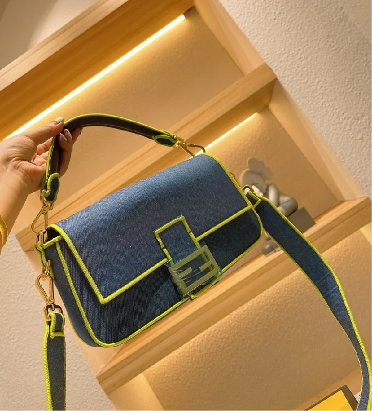 Fendi tote bags with a snap - button closure and a decorative charm for a fashionable and personalized lookLimited Fendi woman handbag