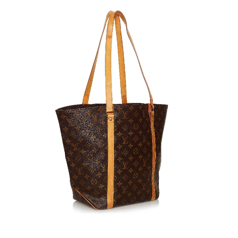 Louis Vuitton bags with a zip - around closure for enhanced securityLouis Vuitton Monogram Sac Shopping (30868)