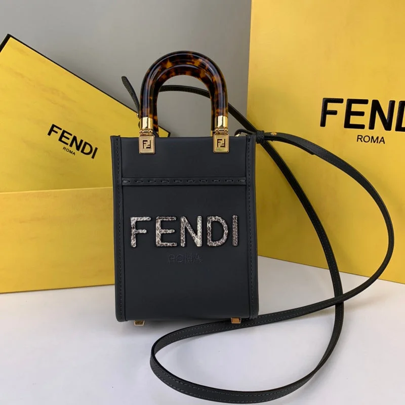 Fendi bags with a zippered interior pocket for separating items and keeping them organizedWF - Fendi Bags - 152