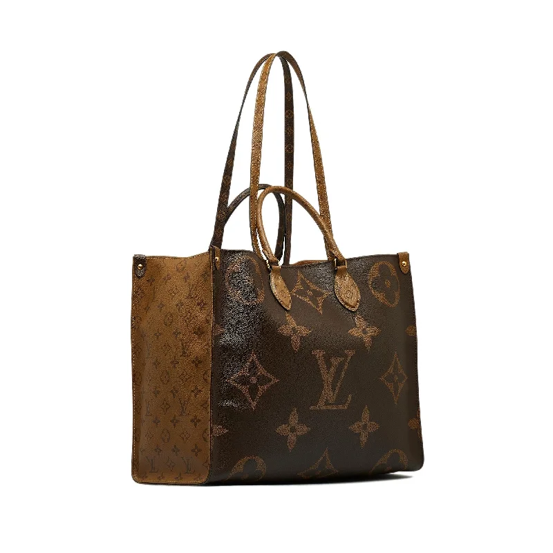 Louis Vuitton crossbody bags with a printed floral pattern for femininityLouis Vuitton Monogram Reverse Giant Onthego GM (qdKF46)