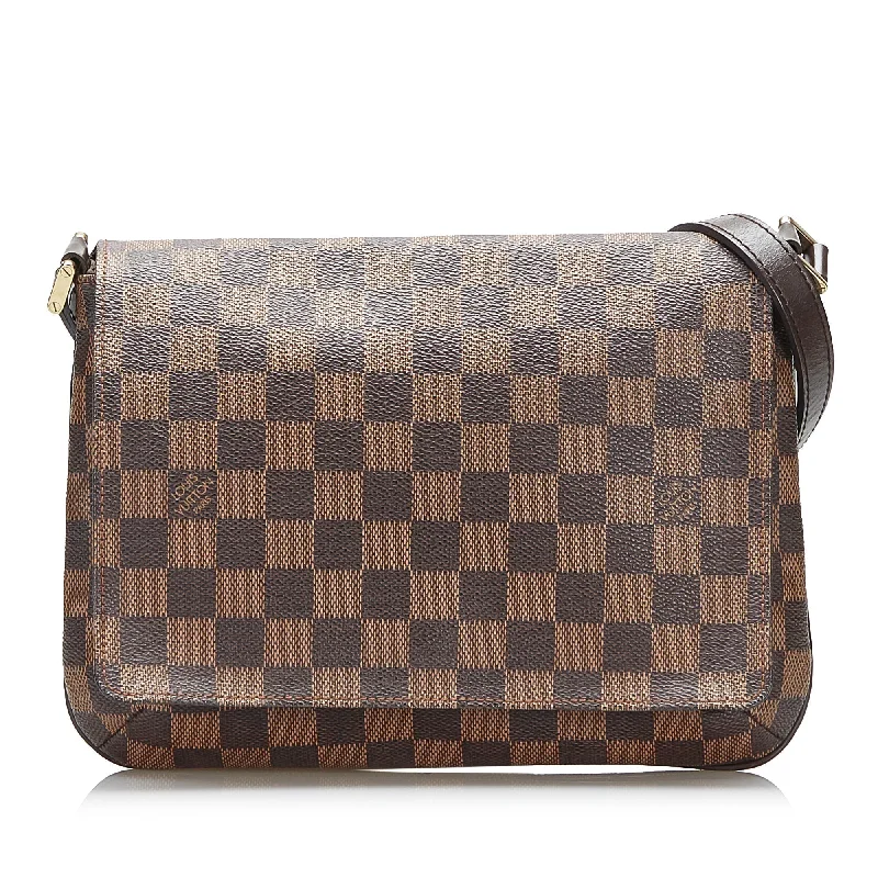 Louis Vuitton Alma bags with a leather - wrapped handle for a luxurious feelLouis Vuitton Musette Tango Short Strap Damier Ebene Canvas