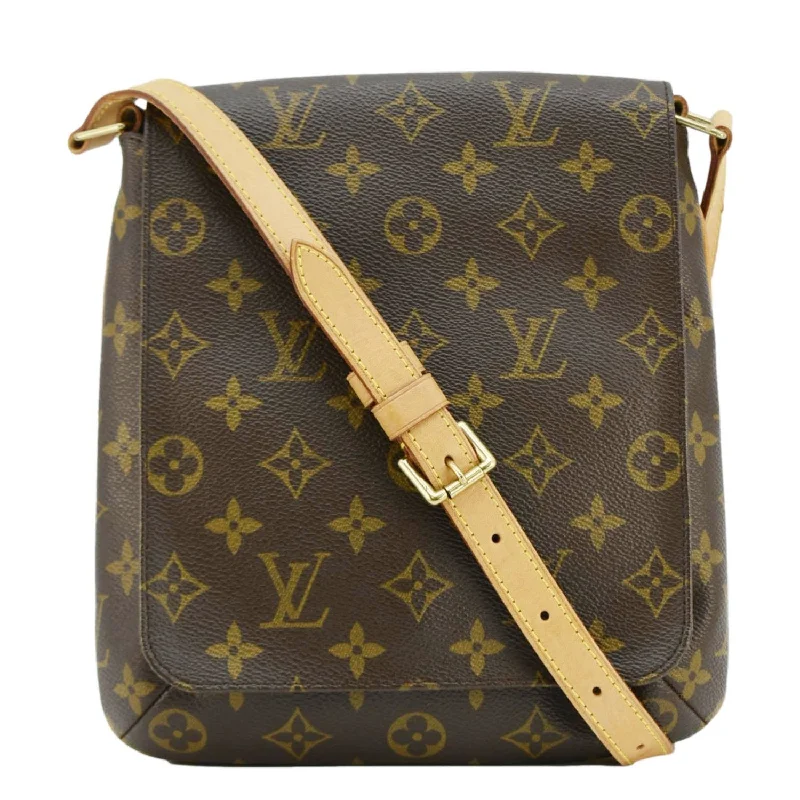 Louis Vuitton crossbody bags with a keychain holder for practicalityLOUIS VUITTON Musette Salsa Monogram Canvas Shoulder Bag Brown