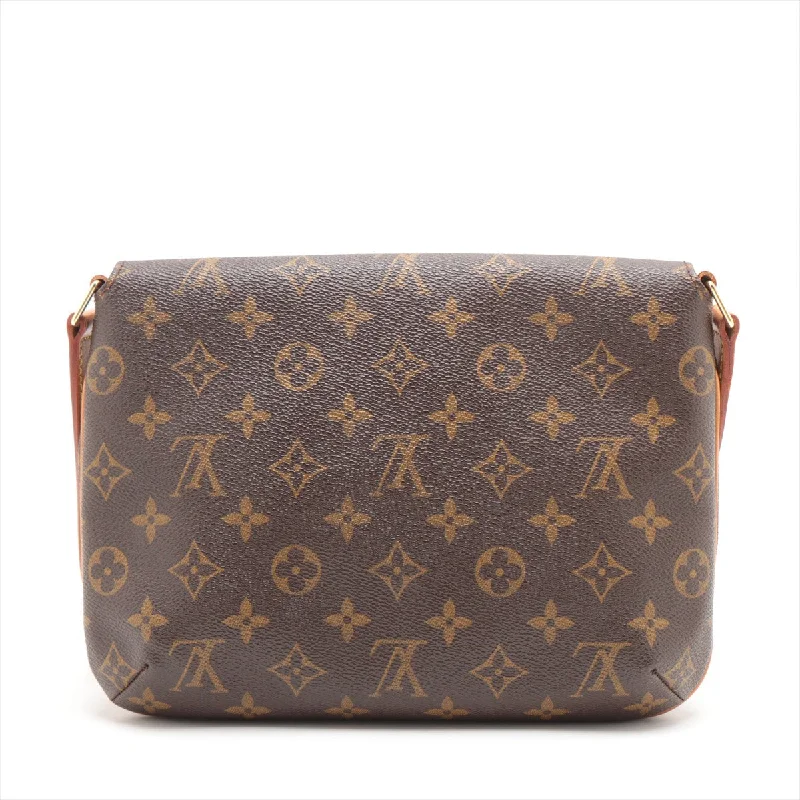 Louis Vuitton handbags with a patent - leather finish for a shiny lookLOUIS VUITTON Musette Tango in Monogram M51257