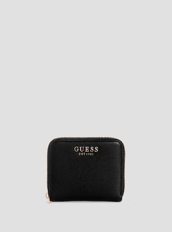 Guess bags with bold printed logosBlack Laurel Small Wallet