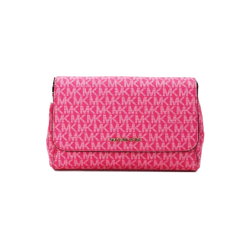 Michael Michael Kors Bags for horse - riding events in a functional and fashionable designMichael Kors Jet Set Medium Electric Pink Convertible Pouchette Crossbody Bag