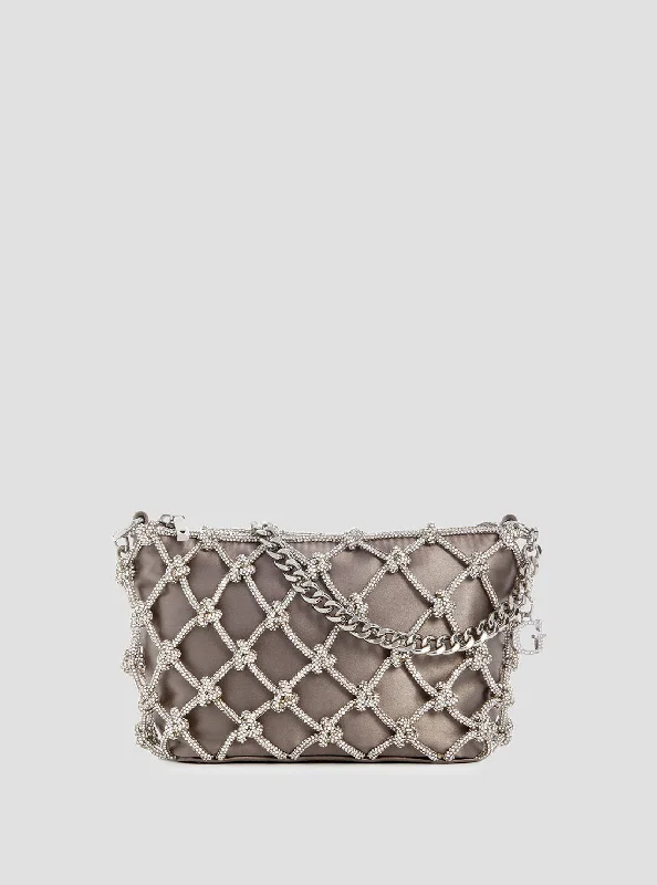 Guess bags with chic and simple designsSilver Zalina Shoulder Bag