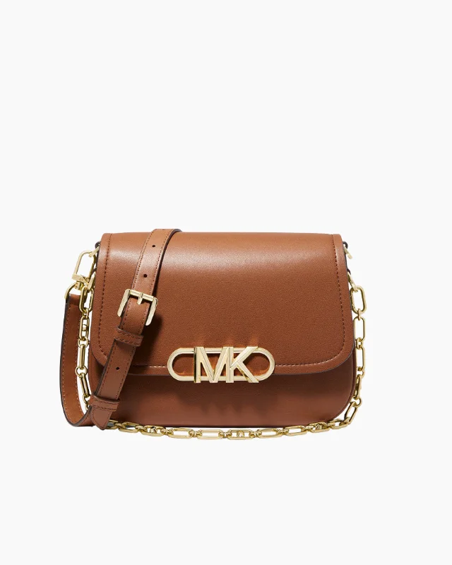 Michael Michael Kors Bags for wine tastings in a refined styleMichael Kors Brown Parker Leather Logo Medium Cross Body Bag