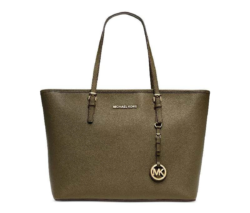 Michael Michael Kors Bags for road trips with enough space for snacksMichael Kors Jet Set Travel Top Zip Tot Olive Green Bag New