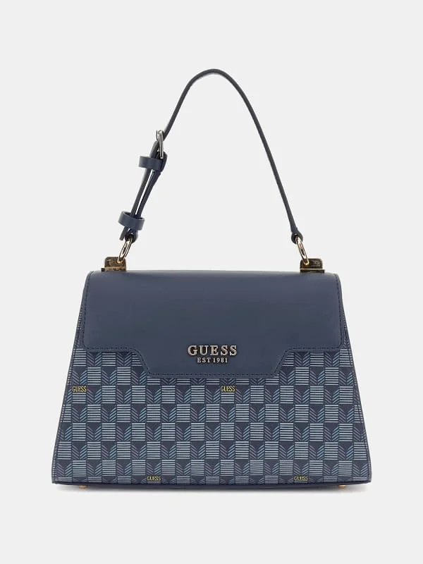 Guess bags for women with an edgy styleHallie Geometric-Print Handbag