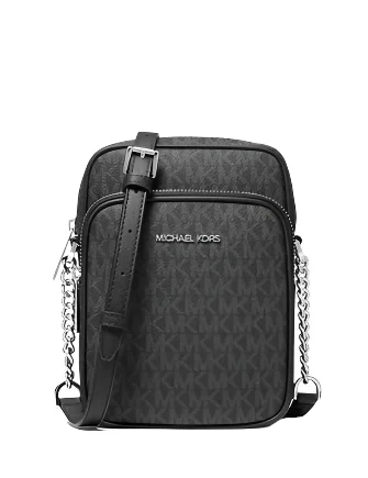 animal - print Michael Michael Kors satchels for a bold fashion statementMichael Michael Kors Jet Set Travel Medium Logo Crossbody Bag