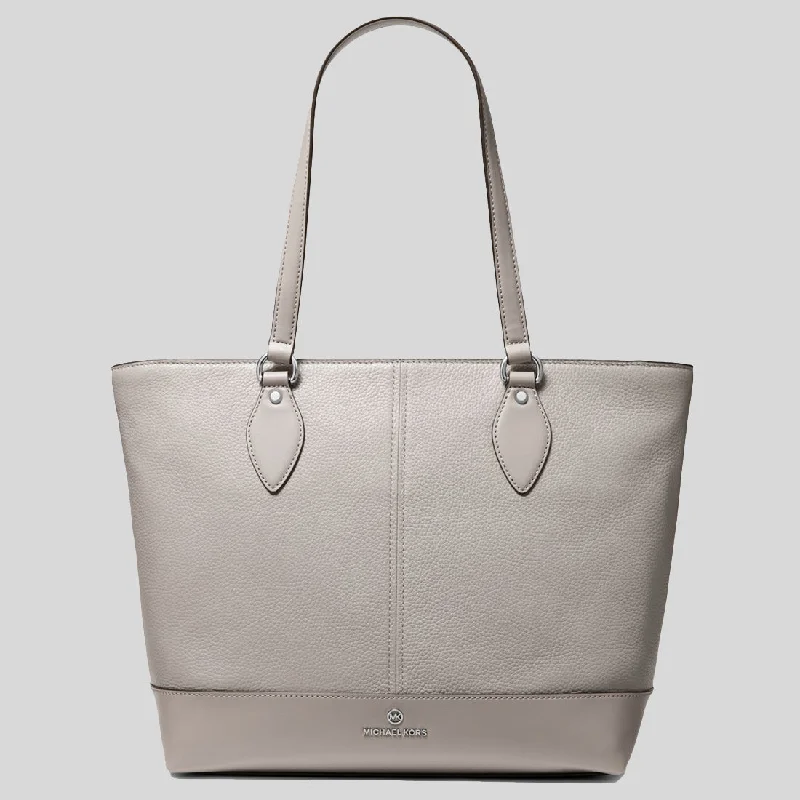 Michael Michael Kors Bags for cycling trips with a strap that won't get in the wayMICHAEL KORS Beth Large Pebbled Leather Tote Bag Pearl Grey 38H1C8BT3L