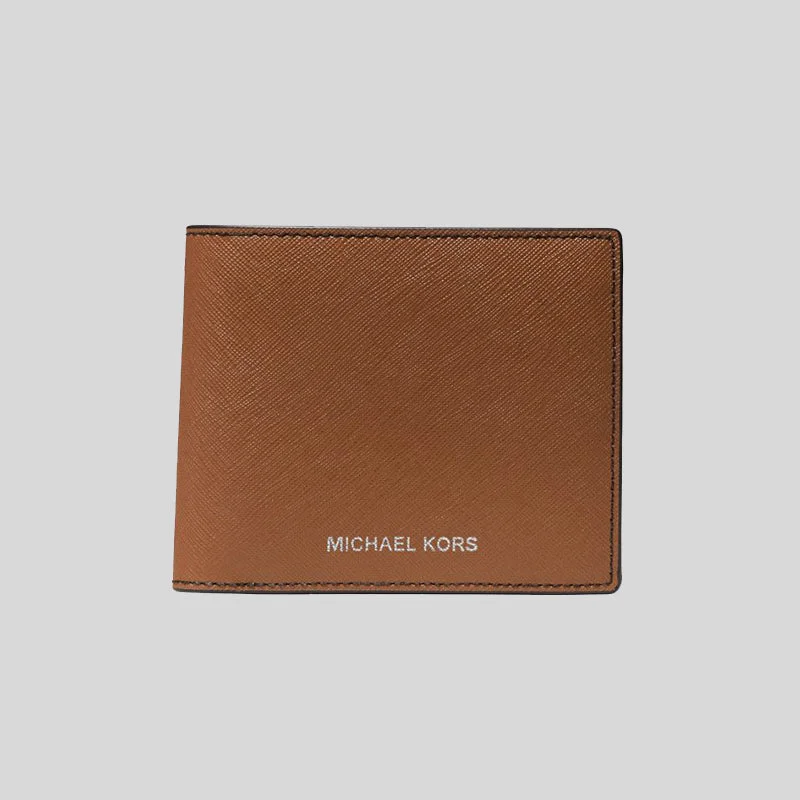 small crossbody Michael Michael Kors Bags for hands - free shopping tripsMICHAEL KORS Harrison Crossgrain Leather Billfold Wallet With Coin Pocket Luggage 36U9LHRF3L