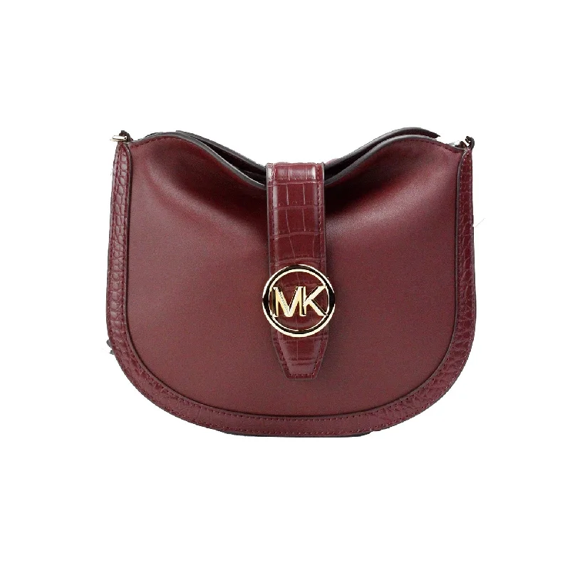 Michael Michael Kors diaper bags for new parentsMichael Kors Gabby Small Dark Cherry Leather Foldover Hobo Crossbody Bag