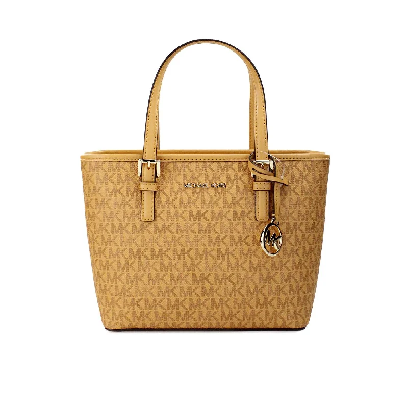 Michael Michael Kors Bags for award shows to complete the look of the attendeesMichael Kors Jet Set Cider PVC Leather XS Carryall Top Zip Tote Bag Purse