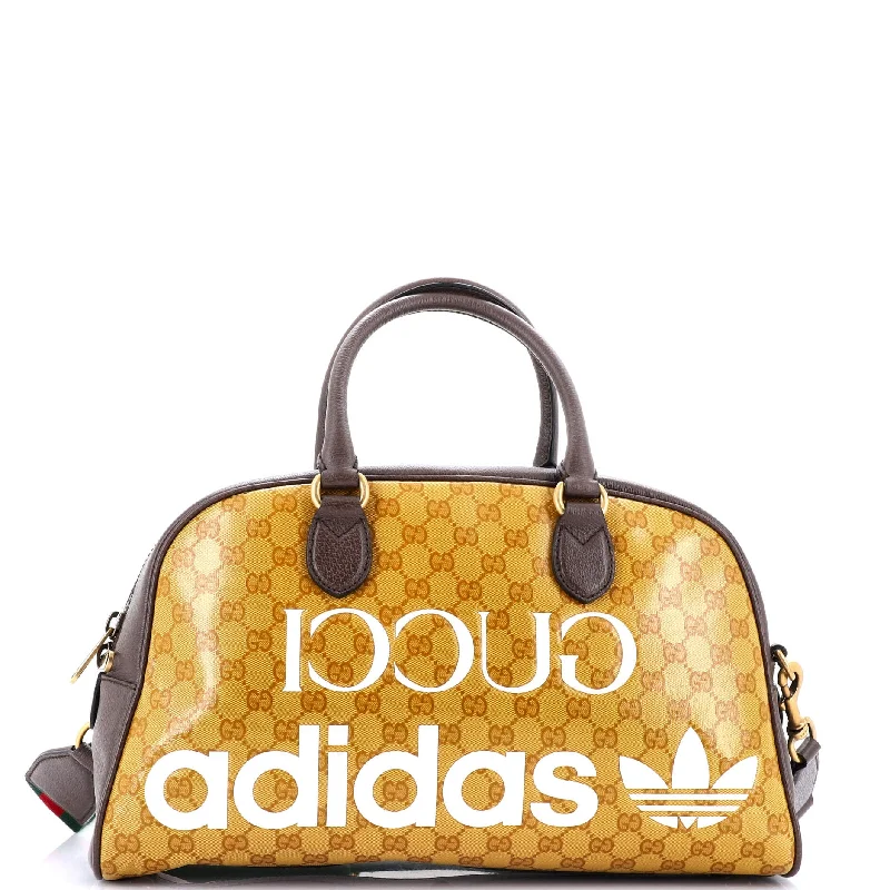 x adidas Duffle Bag GG Coated Canvas Medium