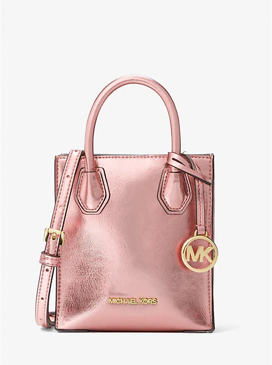 Michael Michael Kors Bags for theater performances in a sophisticated and elegant styleMichael kors Mini Mercer Patent crossbody bag-Rose Gold