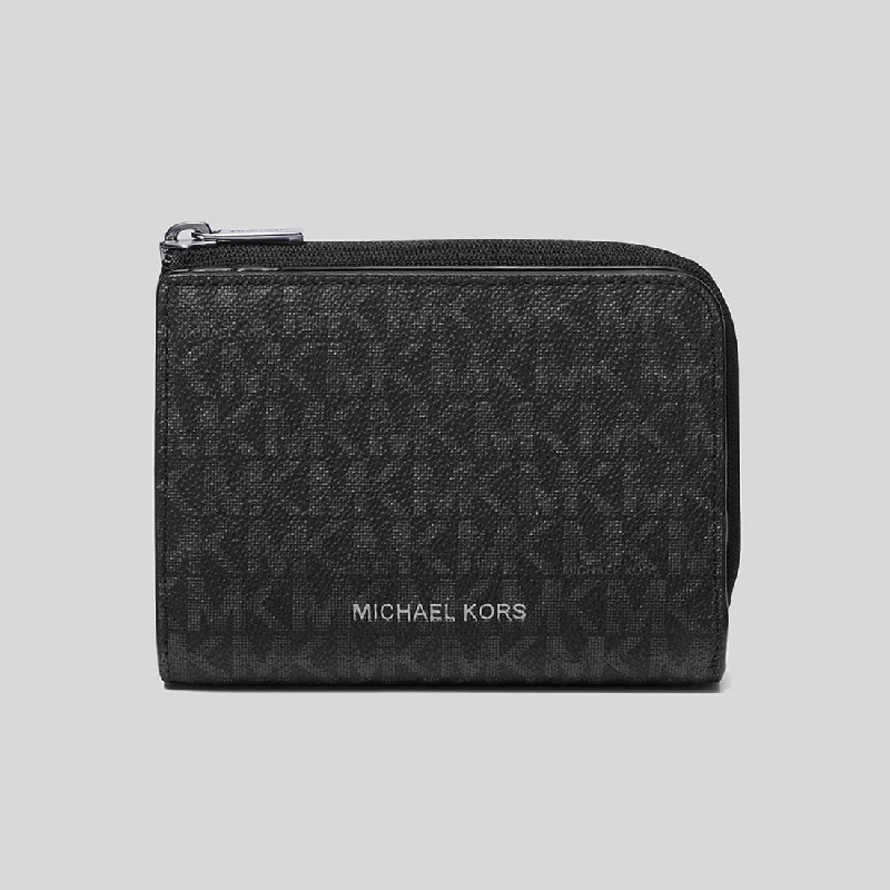 Michael Michael Kors Bags for fashion bloggers to showcase on social mediaMICHAEL KORS Cooper Signature Logo Folio Wallet Black 36F2LCOF3B