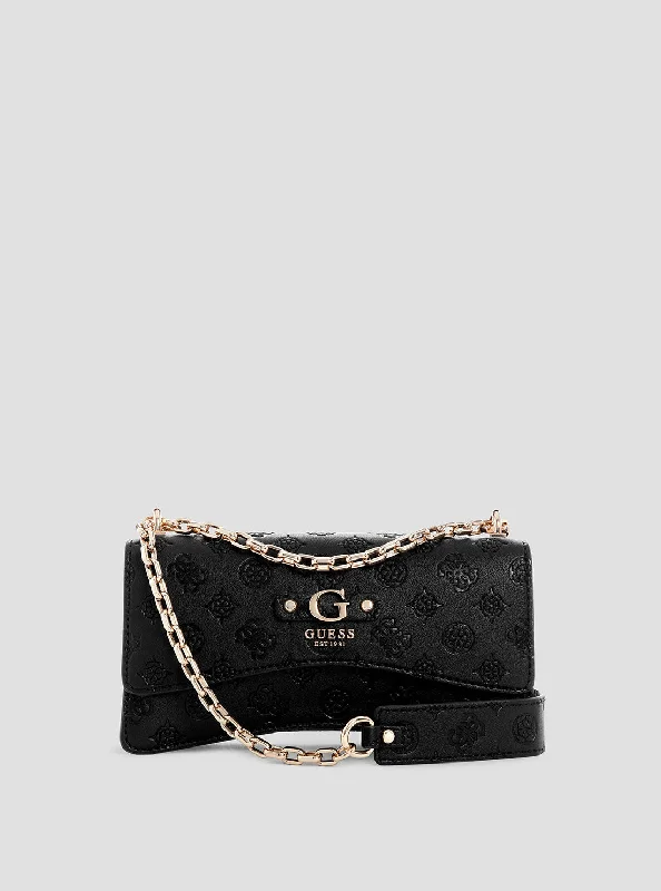 Guess bags with floral prints and designsBlack Gerty Crossbody Bag