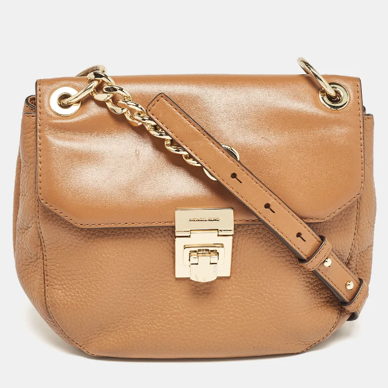 Michael Michael Kors Bags for book club meetings in a classic mannerBrown Leather Cecelia Crossbody Bag