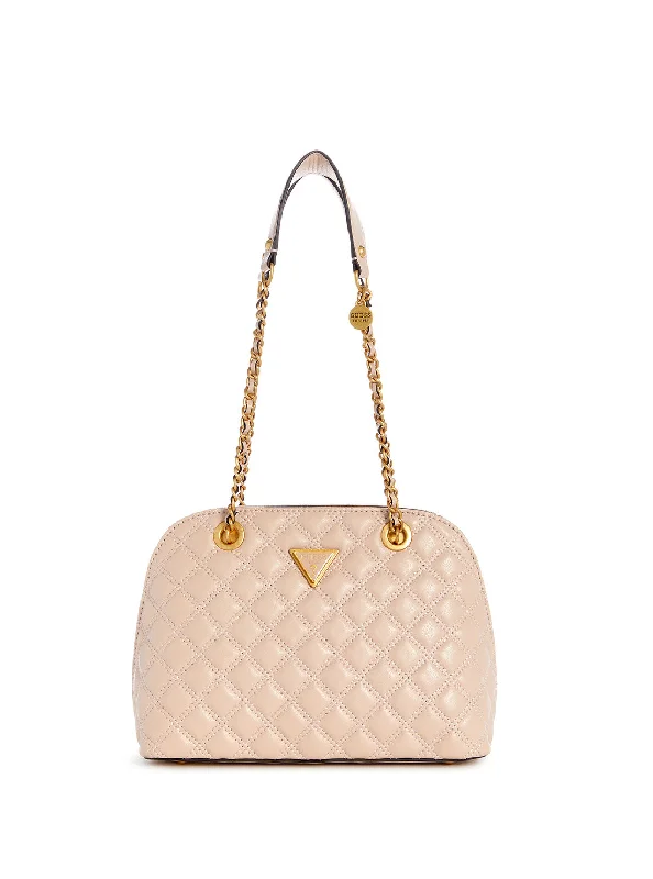 Guess bags perfect for a quick weekend getawayLight Beige Giully Dome Satchel Bag