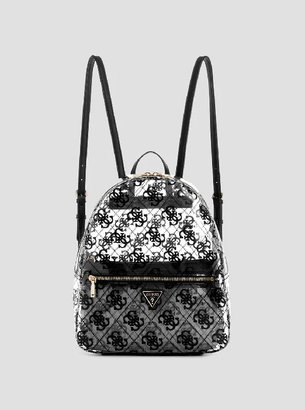 Guess bags with versatile and adjustable strapsBlack Logo Tuana Backpack