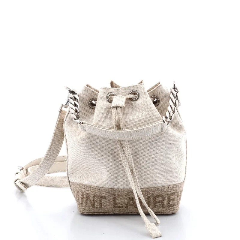 Rive Gauche Bucket Bag Canvas Mini