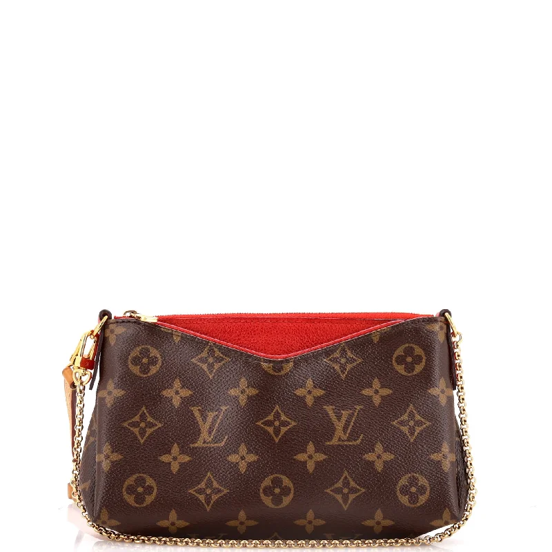 Pallas Clutch Monogram Canvas with Leather