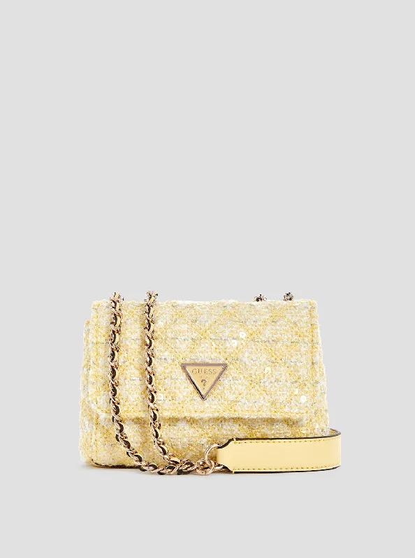 Guess bags with sleek and stylish silhouettesYellow Giully Mini Crossbody Bag