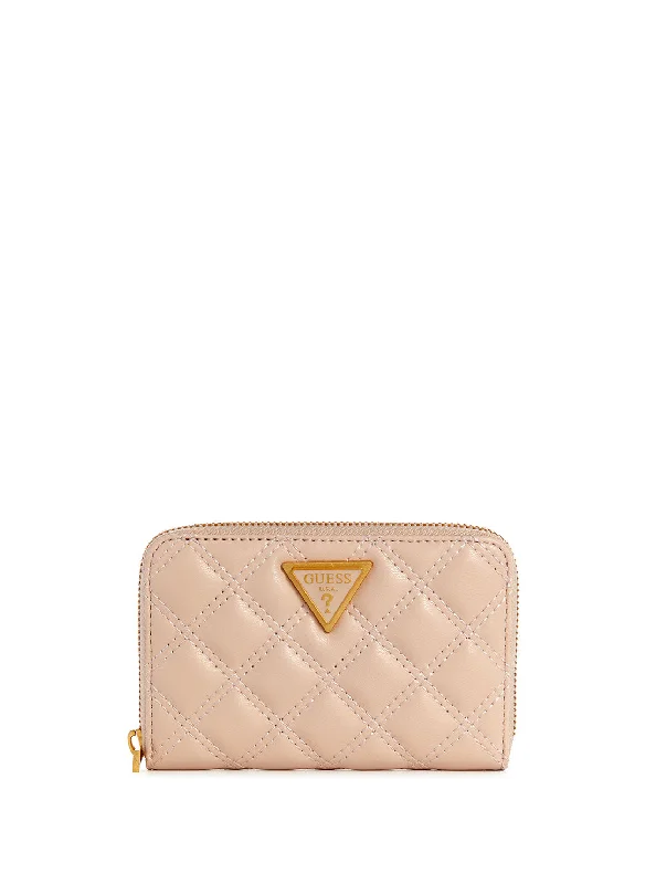 Guess bags with on-trend detailing and finishesLight Beige Giully Medium Wallet