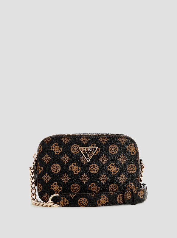 Guess bags with affordable pricesBrown Logo Noelle Camera Bag