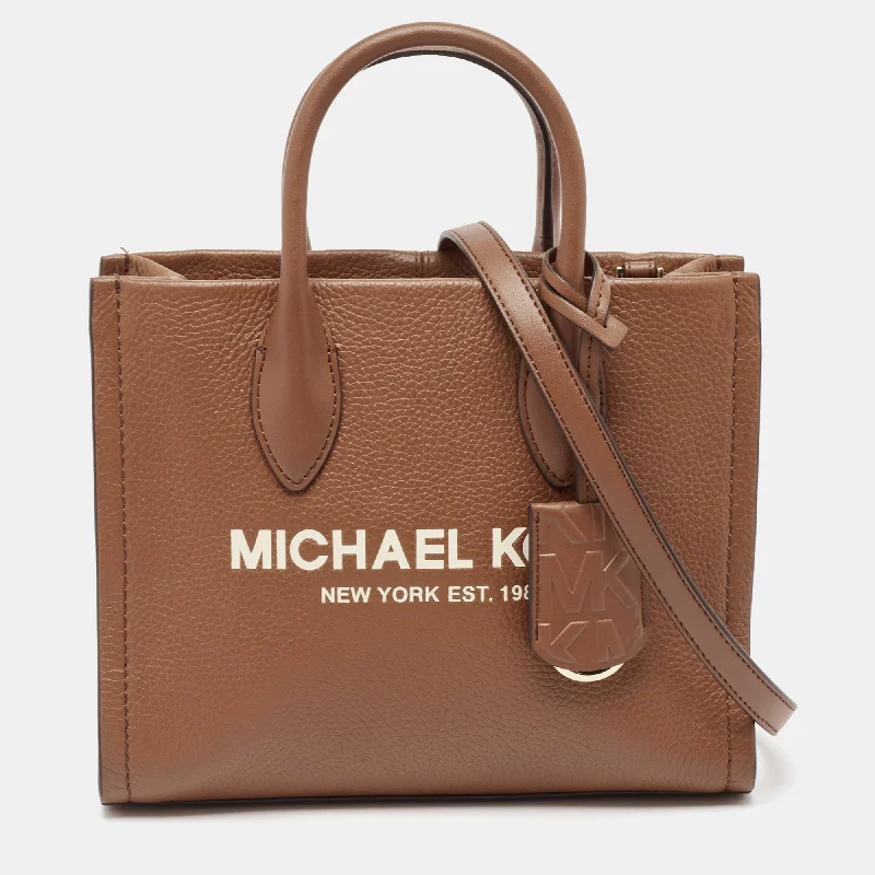 Michael Michael Kors Bags for solo travelers for a sense of luxury on the goBrown Leather Mirella Tote