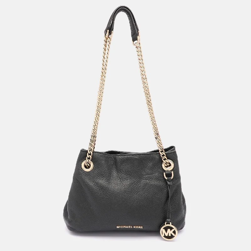 Michael Michael Kors Bags for networking events to stand out from the competitionBlack Leather Jet Set Tote