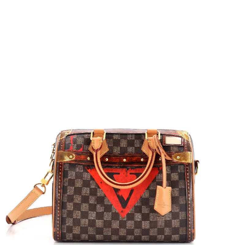 Speedy Bandouliere Bag Limited Edition Damier Time Trunk 25