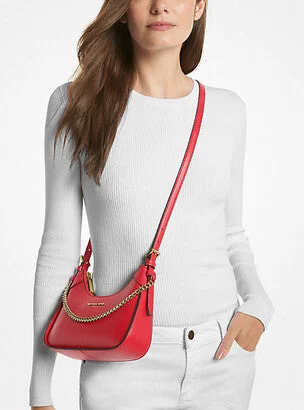 Michael Michael Kors Bags for historical reenactments in an appropriate period - style designMichael Kors Wilma Mini Signature Logo Crossbody Bag-Red