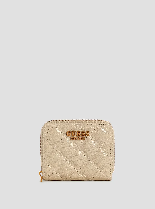 Guess bags available in neutral colorsBeige Giully Small Wallet