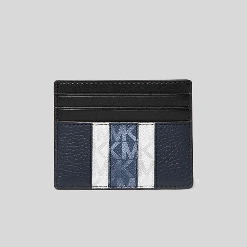 Michael Michael Kors Bags with fabric linings for a soft interiorMichael Kors Men's Hudson Logo Stripe Leather Tall Card Case In Gfit Box Navy 39F1LHDD2O