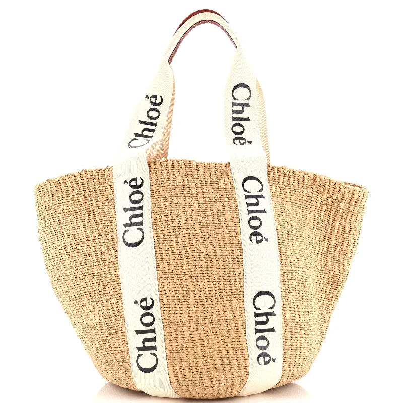 x Mifuko Woody Tote Raffia Large