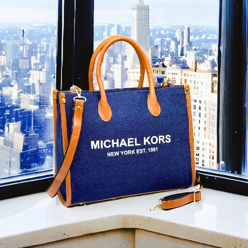 Michael Michael Kors Bags for theater performances in a sophisticated and elegant styleMichael Kors Large Tote Bag - Unique Design (Blue)