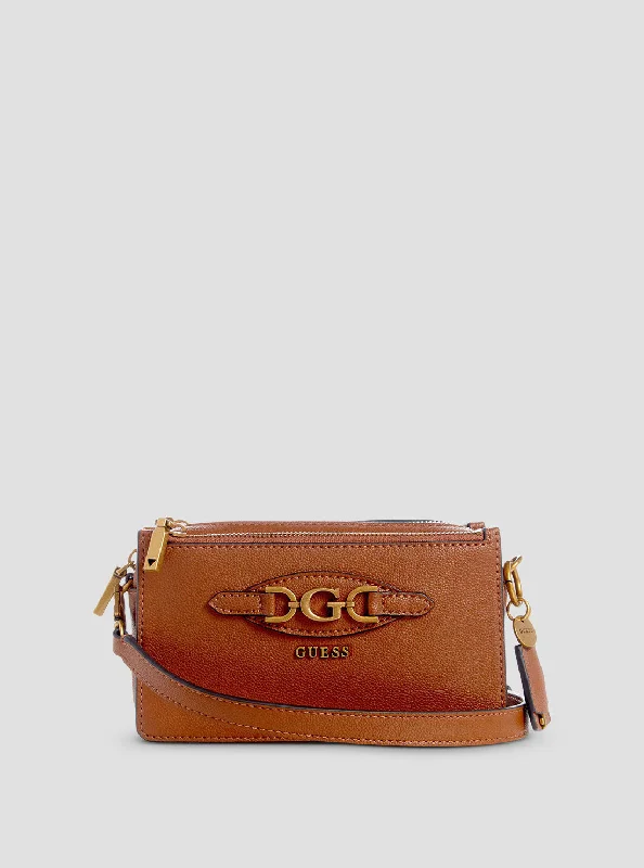 Guess bags in soft and durable materialsBrown Malva Crossbody Bag