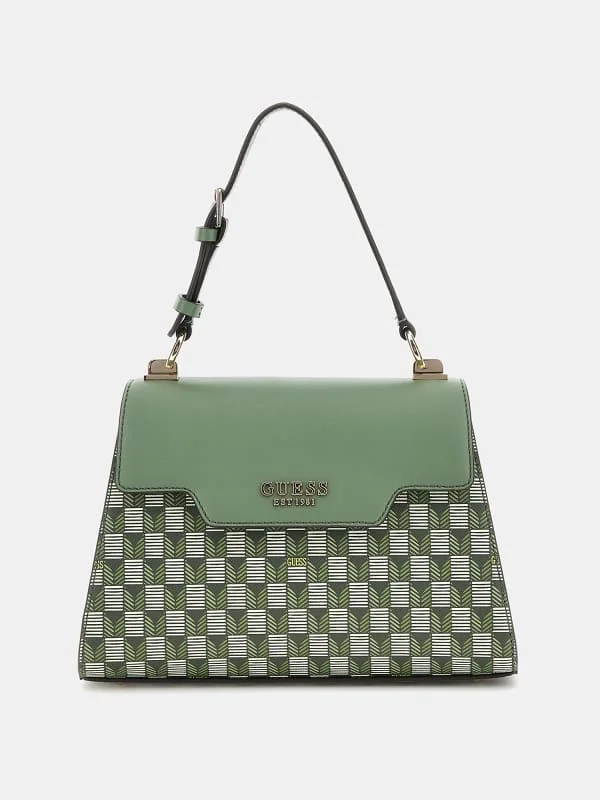 Guess bags for women who prefer practical fashionHallie Geometric-Print Handbag