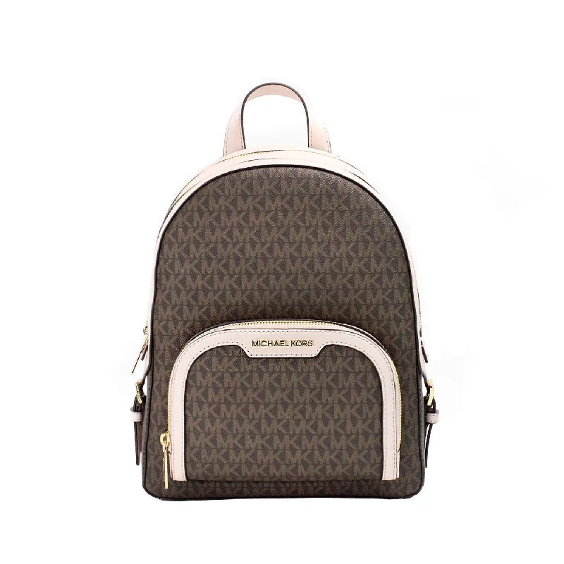 Michael Michael Kors Bags for horse - riding events in a functional and fashionable designMichael Kors Jaycee Medium Brown Powder Blush PVC Backpack